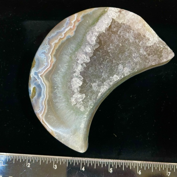 Amethyst moon with druzy - Picture 11 of 16